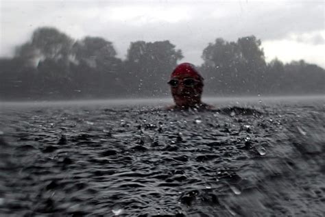 Is it bad to swim in the rain, or does it just make the fish jealous?